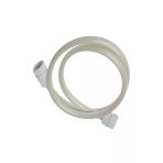 Elektrikli Şofben Duş Hortumu Pvc 3 Metre Örgülü Beyaz
