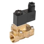 Elektrikli solenoid valf, hidrolik, pnömatik sıhhi tesisat 2 bağlantı noktası konumu, normalde G1 pilot pilot - hava yağı için genel pilot su DC24V (AC220V)