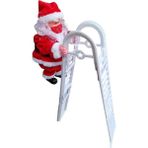 Elektrikli Tırmanma Evi Noel Baba Noel Baba Bebek Oyuncak Xmas Hediye Ev Çift Merdiven A - Mavi