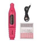 Elektrikli Tırnak Matkabı Cila Seti 20000 RPM USB 500mAh Tırnak Matkabı Kalemi Manikür Pedikür Makinesi 6 Matkap Ucu ile Ev S n Kullanımı İçin