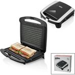 ELEKTRİKLİ TOST MAKİNESİ 2 DİLİM GRANİT YAPIŞMAZ YÜZEY - KİLİTLENEBİLİR KAPAK 750W SSM-2587 (5047)