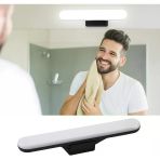 Elektrikurunleri 30Cm Mıknatıslı Kablosuz Led Lamba – Usb Şarjlı, 3W 32 Led, Dokunmatik Renk Değişimi, 6400K-4000K-3200K, Işıldak Aplik Makyaj Tıraş Mutfak Dolap Işığı Led (Siyah)