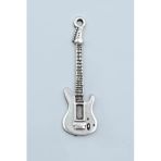 Elektro Gitar Gümüş Kaplama Kolye Ucu