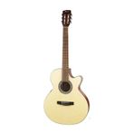 Elektro Klasik Gitar, Open Pore, Ladin Kapak, Arka