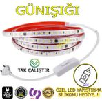 Elektroled Market 220V Şerit LED Günışığı Renk 19 Metre Yüksek Işık Fişli Anahtarlı Tak Çalıştır Yapışkanlı - Gün Işığı