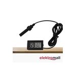 Elektromall 48x28.5x15.2 mm Ev ve Bebek Odası Siyah Dijital Nem Ölçerli Higrometre Termometresi