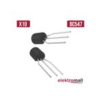 ELEKTROMALL Bc547 To-92 Transistör Npn 45v 100ma 10 Adet
