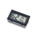 ELEKTROMALL Mini Lcd Dijital Elektronik Siyah Termometre Higrometre Sıcaklık Nem Ölçer (KABLOSUZ) 2 Pil