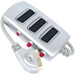 Elektromer 3'lü Silver Butonlu Scart Dağıtıcı