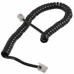 Elektromer 4p/4c Siyah Telefon Spiral Kablo
