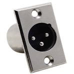 Elektromer Canon XLR 3 Pin Erkek Şase Konnektör