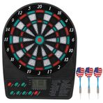 Elektronik dart tahtası, elektronik dart tahtası, yumuşak uçlu dart tahtası, LCD ekran, 3 dart, 12 uç, 18 oyun, elektronik dart otomatik puanlama yumuşak dart tahtası seti