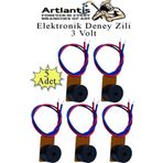 Elektronik Deney Zili 5 Adet Deney Proje Tasarım Zili 3 Volt Alarm Sinyal Zili Haparlör Mini Zil