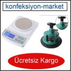 Elektronik Hassas Kumaş Gramaj Terazisi ve Kesicisi 4 Bıçaklı
