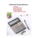Elektronik Hesap Makinesi 14 Haneli Temel Matematik Bellek Fonksiyonu Yüzde Hesaplama Güneş Enerji