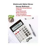 Elektronik Hesap Makinesi 14 Haneli Temel Matematik Bellek Fonksiyonu Yüzde Hesaplama Key Torch
