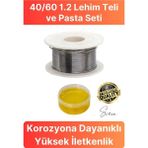 Elektronik Lehim Teli ve Pasta Seti 40/60 1.2 mm Tam Iletken Sabitleme - Seçenek 1