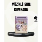 Elektronik Şifreli ATM Görünümlü Çocuk Kumbarası Mor