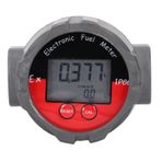 Elektronik Yakıt Ölçer, Dijital LCD Ekran 1in Türbin Akış Göstergeleri 10-100L/Dk Benzin Disel Suyu için% 1 Doğruluk, 20MPA Yüksek Basınçlı