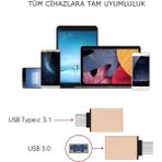Elektronikçim Ally USB Type C Otg Converter Çevirici BAŞLIK-(5775) - Gümüş