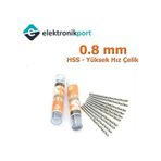 Elektronikport 0.8 mm Hss Yüksek Hız Çelik Matkap Ucu