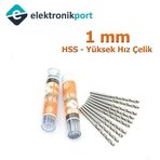 Elektronikport 1 mm Hss Yüksek Hız Çelik Matkap Ucu