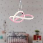 Elektroyou Bonna Modern Tekli Pembe Sarkıt LED Beyaz Power Ledli Salon Mutfak Oda Hol Ledli Avize