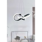 Elektroyou Modern Bonna Tekli Siyah Sarkıt LED Beyaz Power Ledli Salon Mutfak Oda Hol Ledli Avize