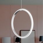 Elektroyou Rings Gri Tekli Sarkıt LED Günışığı Ultra Ledli Salon Mutfak Oda Hol Ledli Avize