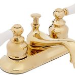 Elements of Design EB602B Elizabeth 10 cm Centerset Lavabo Bataryası, Pop-Up'lı, 11,4 cm Musluk Erişimi, Cilalı Pirinç