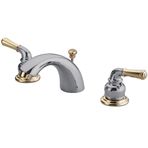 Elements of Design Magellan EB954 Mini Yaygın Lavabo Bataryası Perakende Pop-Up, 10 cm ila 20 cm, Cilalı Krom/Pirinç