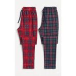 elemge 2’li Takım Erkek Kareli Pijama Altı Cepli Rahat Kalıp Lastikli Ipli Yumuşak Relax Fit Yeşil-Kırmızı Alt Ekoseli - XL - Yeşil - Kırmızı