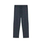 Elemge Kareli Pijama Altı Esnek Kumaş Rahat Kesim Esnek Regular Fit Beli Lastikli İpli Cepli Erkek Ekoseli İnce Eşofman Tek Alt (Yeşil-Kırmızı, M)
