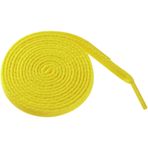 Elerevyo 2 Çift Atletik Unisex Düz Ayakkabı Bağcıkları Günlük Spor Ayakkabıları için Ayakkabı Dizeleri, Limon Sarısı, 160cm/62.99"