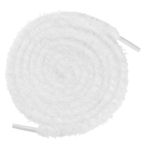Elerevyo 2 Çift Düz Bulanık Ayakkabı Bağcıkları, Spor Ayakkabılar için, 1,59 cm Genişliğinde Kalın Ayakkabı Bağcıkları Yürüyüş Spor Koşu için, Beyaz, 140CM/55.12"