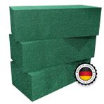 ELES VIDA ORİJİNAL Çiçek Köpüğü - Islak Köpüklü Köpük Seti 23 x 11 x 7,5 cm Yosunu, Geçme Kütlesi, Çiçek aranjmanları için Geçmeli Tuğla - Toplama Süngeri, El İşi, Kutlama - Alman Üretimi