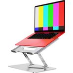 Elestoria Masa için Ayarlanabilir Dizüstü Bilgisayar Standı | 360 Dönen Dizüstü Bilgisayar Standı | Ergonomik Dizüstü Bilgisayar Standı Katlanabilir ve Taşınabilir Bilgisayar Standı | MacBook ve