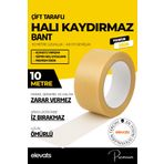 Elevats Premium Halı Kaydırmaz Bant 4.8 cm x 10 m – Yüksek Tutuculuk | Halı Altı Kaymaz Bant | Şeffaf | 10MT