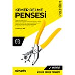 Elevats Premium Kemer Delme Pensesi | Deri Delme Aleti | Ayarlanabilir Çok Fonksiyonlu Delik Açma Pensesi