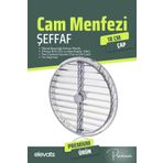 Elevats Premium Şeffaf Havalandırma Cam Menfezi