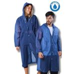 eleven market Kadın Erkek Yağmurluk Kapüşonlu Çıtçıtlı Eva Lacivert Yağmurluk Bymmrc881r04