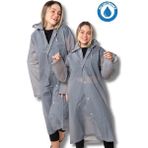 Eleven Markets Kadın Erkek Yağmurluk Kapüşonlu Çıtçıtlı Eva Gri Yağmurluk BYMMRC881R05 - Standart