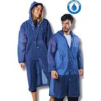 Eleven Markets Kadın Erkek Yağmurluk Kapüşonlu Çıtçıtlı Eva Lacivert Yağmurluk BYMMRC881R04 - Standart