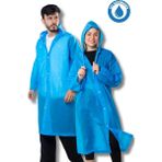 Eleven Markets Kadın Erkek Yağmurluk Kapüşonlu Çıtçıtlı Eva Mavi Yağmurluk BYMMRC881R08 - Standart