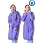 Eleven Markets Kadın Erkek Yağmurluk Kapüşonlu Çıtçıtlı Eva Mor Yağmurluk BYMMRC881R09 - Standart