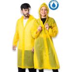Eleven Markets Kadın Erkek Yağmurluk Kapüşonlu Çıtçıtlı Eva Sarı Yağmurluk BYMMRC881R01 - Standart