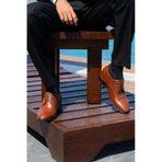 Elevold El Yapımı Aksesuarlı Kahverengi 7 Cm Boy Uzatan Gizli Topuklu Erkek Ayakkabı Damatlık Kundura (KAHVERENGİ, EU Ayakkabı Beden Sistemi, Yetişkin, Erkek, Sayısal, Orta, 40)
