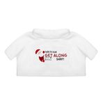 Elf Aksesuarları Noel Elf Bebek Giysileri This is Our Get Along Gömlek Polar Polyester Noel Elf Gömlek Noel Elf Giysileri Erkek veya Kız Elf Bebekleri için (Beyaz)