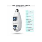 ELFA ON TEKNOLOJİ Çift Lens 360° WiFi Ampul Kamera 2MP ULTRA HD | Hareket Sensörlü Gece Görüşlü Kablosuz Güvenlik Kamerası