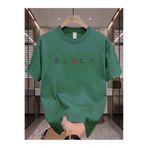 Elfa Tekstil Nefti Yeşil Sezon Tekstil Unisex Bisiklet Yaka Oversize Tshirt